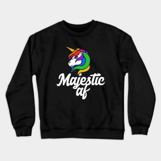 Majestic AF Unicorn Lover Crewneck Sweatshirt